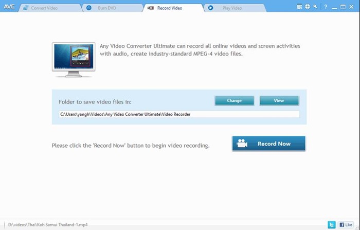 record video with any video converter