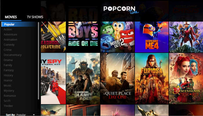 FMovies alternative Popcorn Time