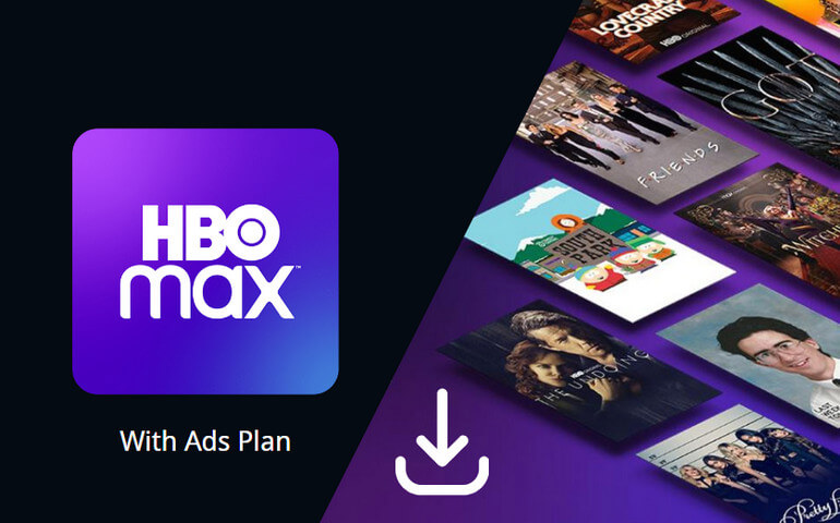 download hbo max video with the ad-supported plan