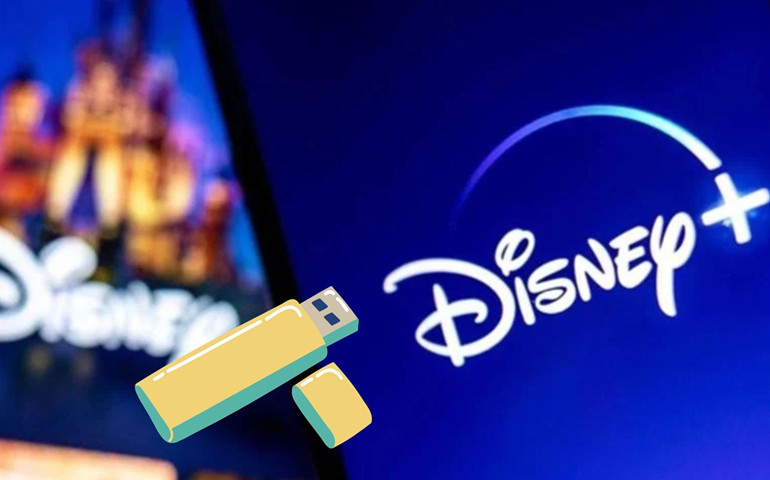 save disney plus video to usb drive