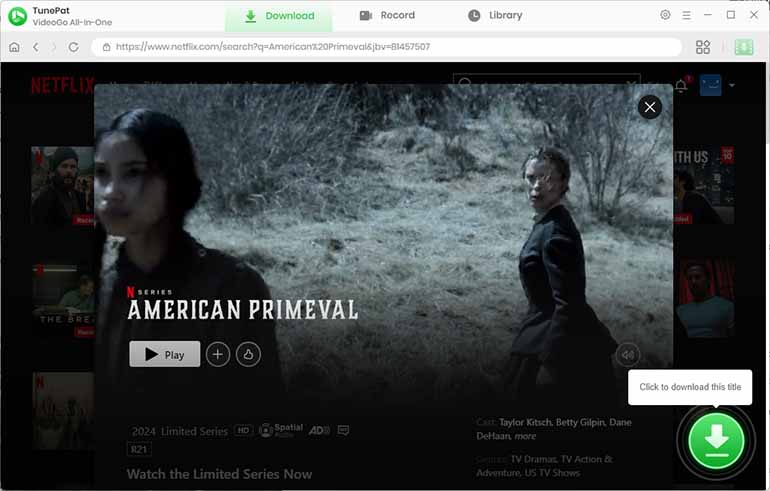 search for american primeval