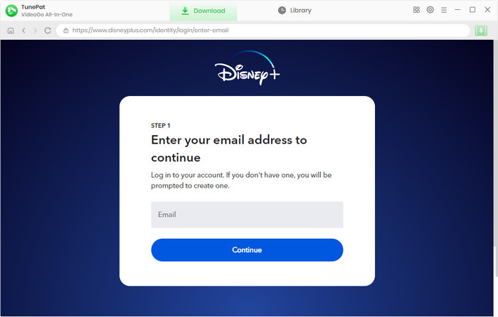 log in to disney plus