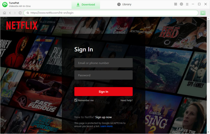 log in to netflix account